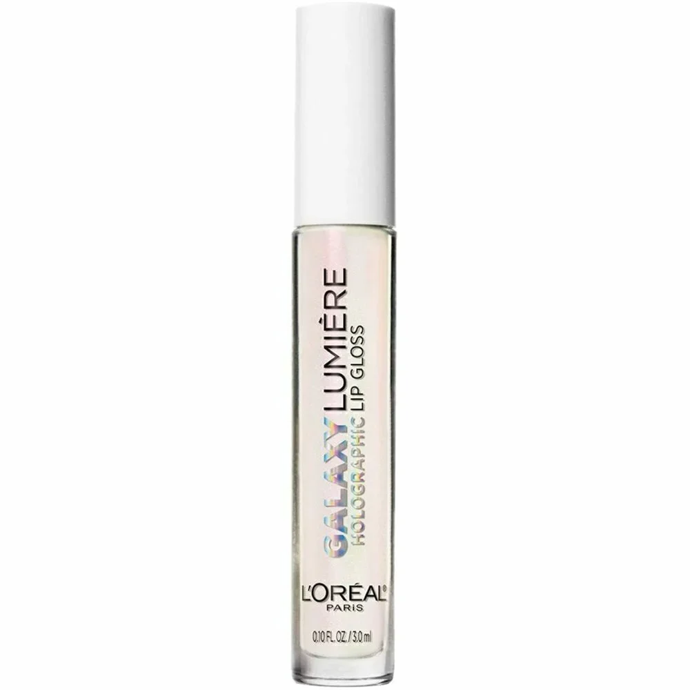 L'Oreal Makeup Infallible Galaxy Lumiere Holographic Lip Gloss, 02 Opal Light